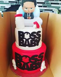 Black Boss Baby Birthday Cake Boss Baby Cake Baby Cake Baby Shower Cakes Boss Baby