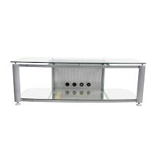 Glass wall units entertainment centers. 90 Off Glass And Chrome Tv Stand Storage