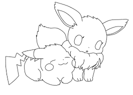 Try our pokemon pixel grid mystery coloring pages, too. Eevee And Pikachu Coloring Pages Novocom Top