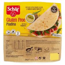 La piadina altri cereali con grano saraceno è garantito senza glutine, con solo olio extra vergine di oliva e olio di semi di girasole è fonte di fibra. Glutenfreies Piadina Gluten Free Schar 3 X 80 Gr Italy Food Shop