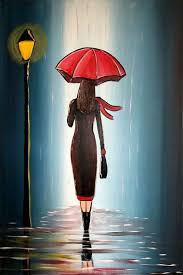 Pin By Mara Lucia Franca Leite Carape On In The Rain Art Painting Umbrella Art Abstract Painting