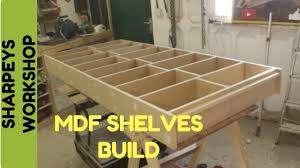 Building A Shelving Unit With Mdf Youtube If individual shelves feel too messy and cluttered for your walls, diy pegboards.