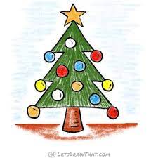 Easy Christmas Tree Drawing Completed Coloured In Drawing Let S Draw That Christmas Tree Drawing Christmas Tree Drawing Easy Christmas Drawing