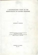 A Biogeographic Study Of The Herpetofauna Of Eastern Tennessee