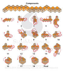 If you don't this puzzle by the name twist, perhaps you know it by its more familiar nickname, the snake. Version 3 Of The Serpent Cube Lightening Orange Snake Cube Classically Made From 64 Or 27 Cubelets The Aim Of Th Cube Puzzle Wooden Puzzles Wood Puzzles