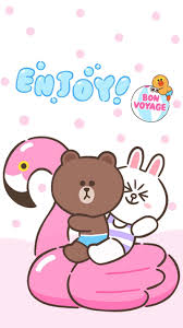 Over 40,000+ cool wallpapers to choose from. Pin Oleh Pankeawà¸› à¸²à¸™à¹à¸ à¸§ Di Wallpaper Line Kartun Kartun Disney Imut