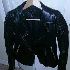 Black Faux Leather Moto Jacket Black Faux Leather Moto Jacket Jackets Faux Leather Moto Jacket