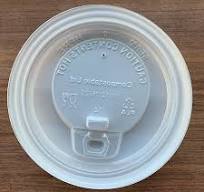 Compostable cPLA Coffee Cup Lid with Switch Cover