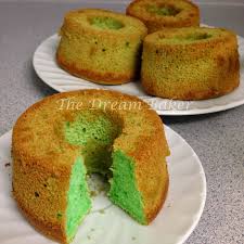 The Dream Baker Mini Pandan Chiffon Cakes Chiffon Cake Pandan Chiffon Cake Angel Food Cake Pan