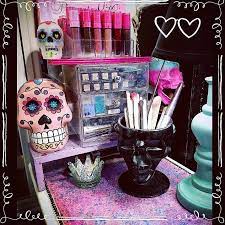 Pastel Goth Makeup Vanity And Makeup Storage Jaidyn Brianne Makeup Rooms Ideas Makeup Rooms Makeup Storage