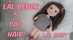 Amigurumi Lal Bebek 5 Sac Amigurumi Lal Baby 5 Hair Amigurumi Bebek Oyuncak Bebek Saci