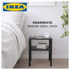 Heres what i use for parent's 4rm 2x48w for living room (slightly. Ikea Knarrevik Small Room Metal Modern Design Furniture Bedside Table Side Bedroom Black Lazada