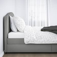 Eur 17,00 a eur 142,80. Hauga Letto Imbottito 2 Contenitori Vissle Grigio Ikea Svizzera