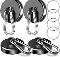 Amazon.com: VSKIZ Magnetic Hooks Heavy Duty 150Lbs, 4 Pack ...