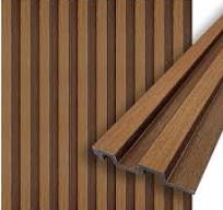 Concord - Paneles de pared 3D, listones de madera sintética, nogal marrón,  panel de listones impermeables, 94.5 x 4.8 pulgadas cada uno, 17.7 pies ...