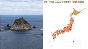 They have clashed over politically charged. South Korea Protests Disputed Islands On Tokyo 2020 Olympic Torch Relay Map Politicians Propose Boycott Of Games Rt World News Jnews