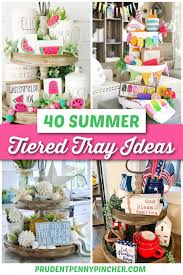 Only 1 available and it's in more than 20 people's carts. 40 Tiered Tray Summer Decor Ideas Prudent Penny Pincher