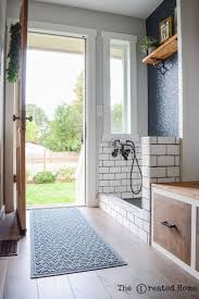 Diy Mudroom With Dog Bath The Created Home Home Home Remodeling Home Renovation