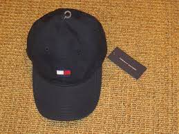 Nwt Tommy Hilfiger Men S Baseball Cap Hat Big Flag Logo Sport Classic Navy Blue