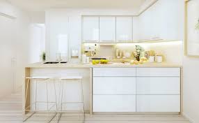 appealing contemporary white kitchen
