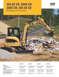 2005 cat 308c cr track excavator, hydraulic excavator. Milton Cat 305 5d Cr User Manual 16 Pages