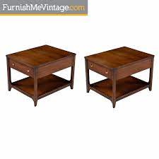 The brasilia line by broyhill was created in 1962. Brasilia Chairside Tables By Broyhill Premier Mid Century Modern Walnut