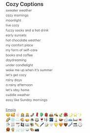 Use these captions to make your sunday happy and to wish others a good sunday. Cozy Captions In 2021 Instagram Quotes Instagram Captions Clever Witty Instagram Captions