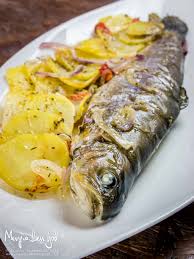 Presente, passato, trapassato e futuro. Trota Al Forno Con Patate Mangia Bevi Godi Blog Di Cucina E Ricette