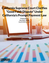 Researchers have carefully analyzed the judicial rulings of the supreme court—the votes and written opinions of the justices—as well as their upbringing, their political party free speech, religion, abortion, and privacy. California Supreme Court Clarifies Good Faith Dispute Under California S Prompt Payment Law White Paper Lorman Education Services