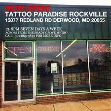 See reviews, photos, directions, phone numbers and more for the best tattoos in rockville, md. Tattoo Paradise 15877 Redland Road Rockville Reviews And Appointments Getinked