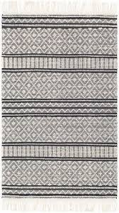 Black And White Farmhouse Area Rug Surya Farmhouse Tassels Fts 2300 Area Rug In 2020 Area Rugs Farmhouse Area Rugs Rugs
