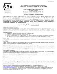 Lenoir Economic Injury Disaster Loans Being Made Available Through The U S Small Business Administration