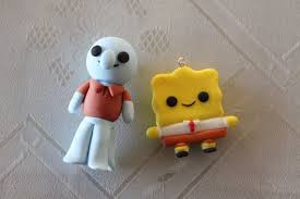 Spongebob And Squidward Polymer Clay Clay Polymer Clay Spongebob