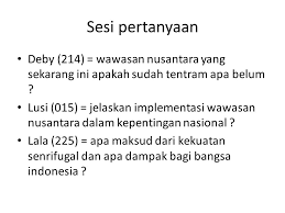 Kunci jawaban pkn tabel 7.4 implementasi wawasan nusantara halaman 224. Tugas Presentasi Wawasan Nusantara Ppt Download