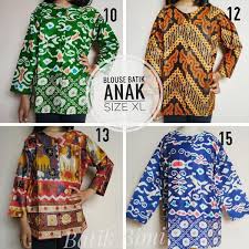Untuk atasan baju renang dengan ikat belakang, jika ukuran anda tidak tersedia, anda dapat memakai ukuran lain dengan ukuran lingkar dada yang mendekati. Jual Terlaris Atasan Batik Anak Perempuan Size Xl Usia 10 11 12 Tahun Lengan Panjang Di Lapak Dwiadinda883 Bukalapak