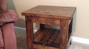 Tryde End Table With Shelf Updated Pocket Hole Plans Ana White End Table Plans Small End Tables End Tables