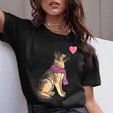 T Shirt Women Dachshund Pug Teckel Harajuku Cute French Bulldog Frances  German Shepherd T-shirt Funny Pit Bull Tshirt Top Female günstig kaufen —  Preis, kostenloser Versand, echte Bewertungen mit Fotos — Joom