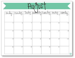 august 2018 calendar free printable live craft eat