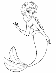 Also, meet the lovely bruni salamander. Mermaid Elsa Coloring Page By Kittythenerd On Deviantart