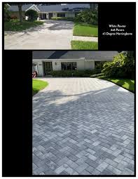 This is a demonstration showing how to set out and lay a 45 degree herringbone pattern in paving. Finished For Superior Brick Paver Installations Inc Facebook