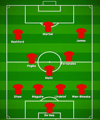Manchester united's leeds united's expected lineup with the jr. Man United S Best Line Up With Fernandes And Pogba When Football Returns