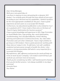 Upwork Cover Letter Sample For Seo Search Engine Optimization