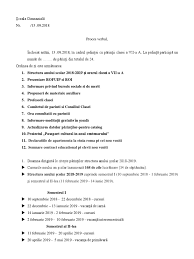 Ordinea de zi cuprinde drept pentru care a fost încheiat prezentul proces verbal. Proces Verbal Sedinta Cu Parintii