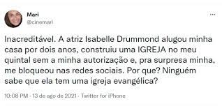 O nome de isabelle drummond virou assunto nas redes sociais, na madrugada deste sábado (14), após o desabafo de uma mulher no twitter. Bifxl9y9ym6orm