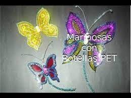 Reciclaje De Botellas Plasticas Pet Manualidades Mariposas Reciclaje De Botellas Plasticas Manualidades Botellas Plasticas