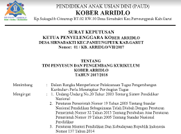 View sk tim pengembang kurikulum 2021.doc from history humanities at hightstown high. Contoh Sk Tim Pengembang Kurikulum Tk Masnurul