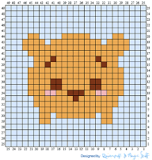 Tsum Tsum Squares Ponto Cruz Desenho Quadriculado Bordado Ponto Cruz