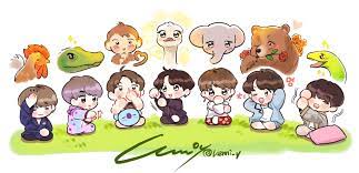 Break out your top hats and monocles; ë² ë‹ˆ On Twitter Bts Fanart Bts Chibi Chibi