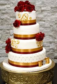 Affordable Wedding Cakes Toronto Mississauga Gta Wedding Cake Red Gold Wedding Cake Pink Rose Wedding Cake