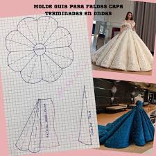 Molde Para Faldas Capa Terminadas En Ondas Fashion Sewing Pattern Fashion Sewing Dress Sewing Patterns